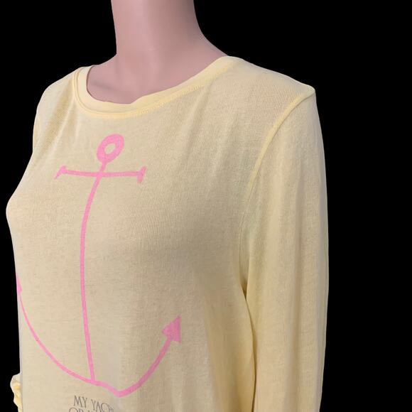 NEW Wildfox My Yacht or Yours Summer Sailing Sweater L - Picture 7 of 11